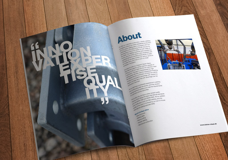 Design og opsætning af profilbrochure
