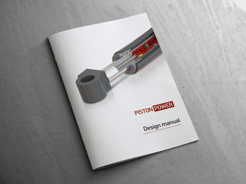 Logodesign og designmanual for PistonPower