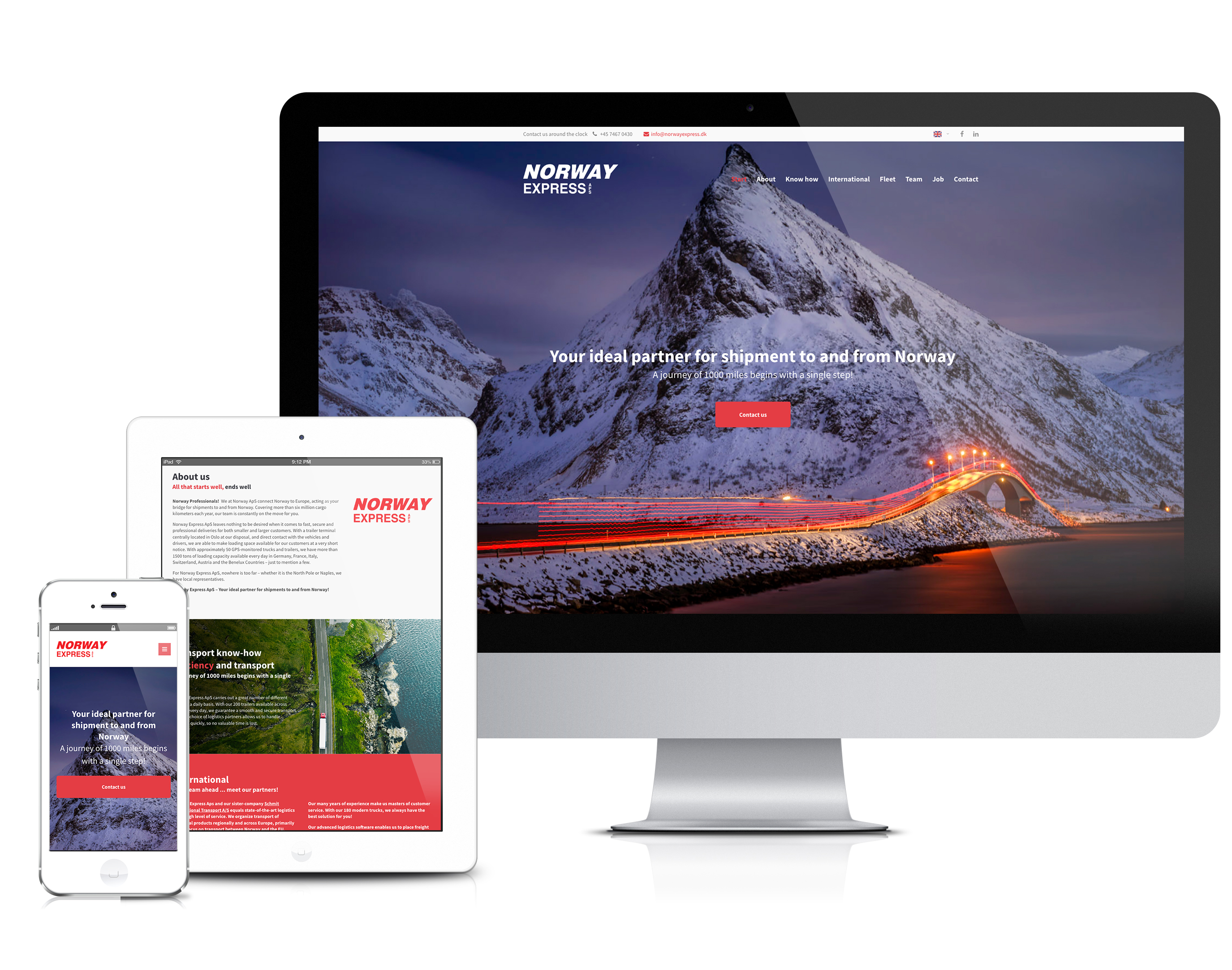 Webdesign til Norway Express